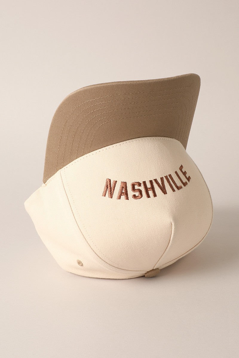 NASHVILLE upside down  - Embroidered cap