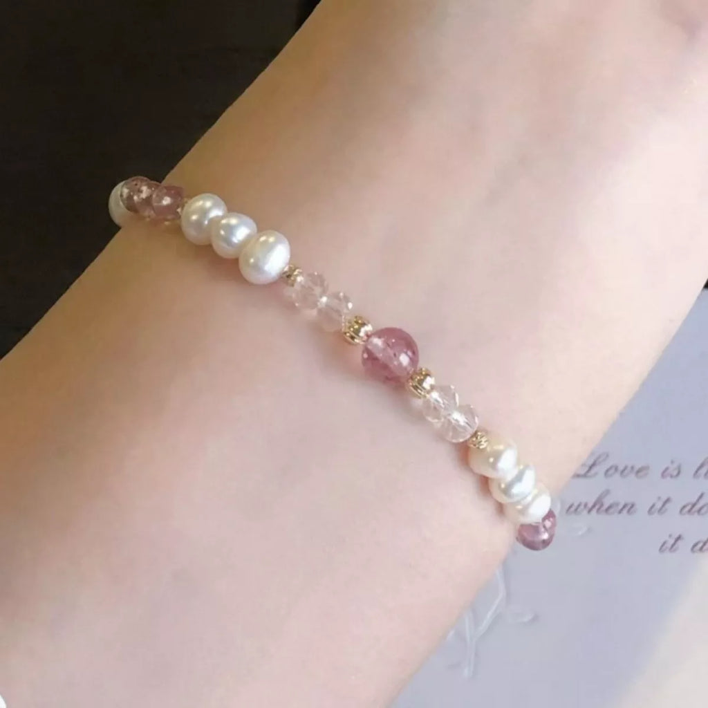 Pearl & Crystal Beaded Bracelet