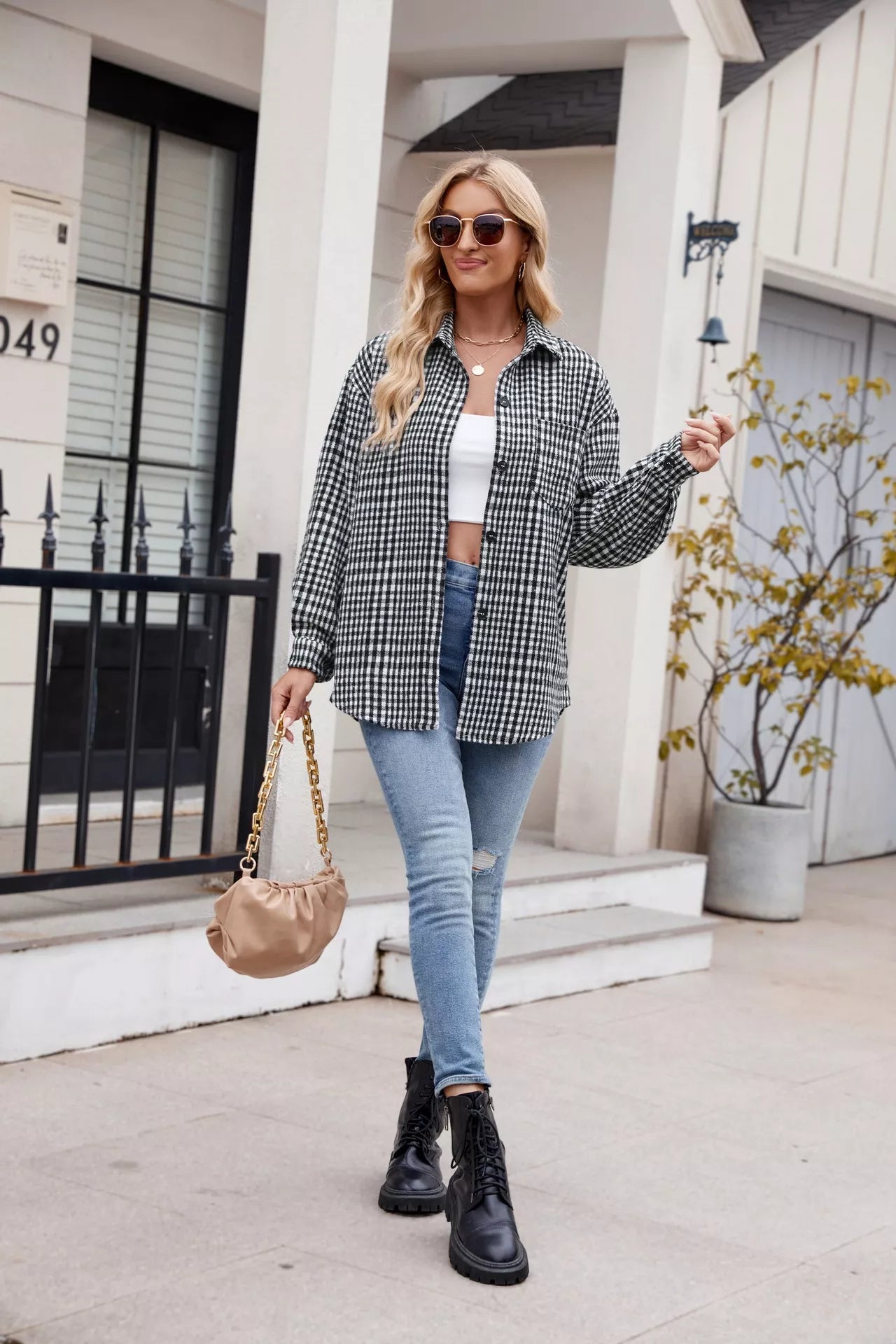 Casual Plaid Long Sleeve Shirt