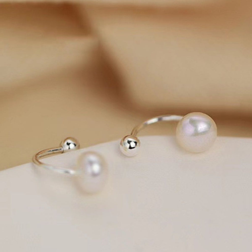 925 Sterling Silver Pearl Stud Earrings