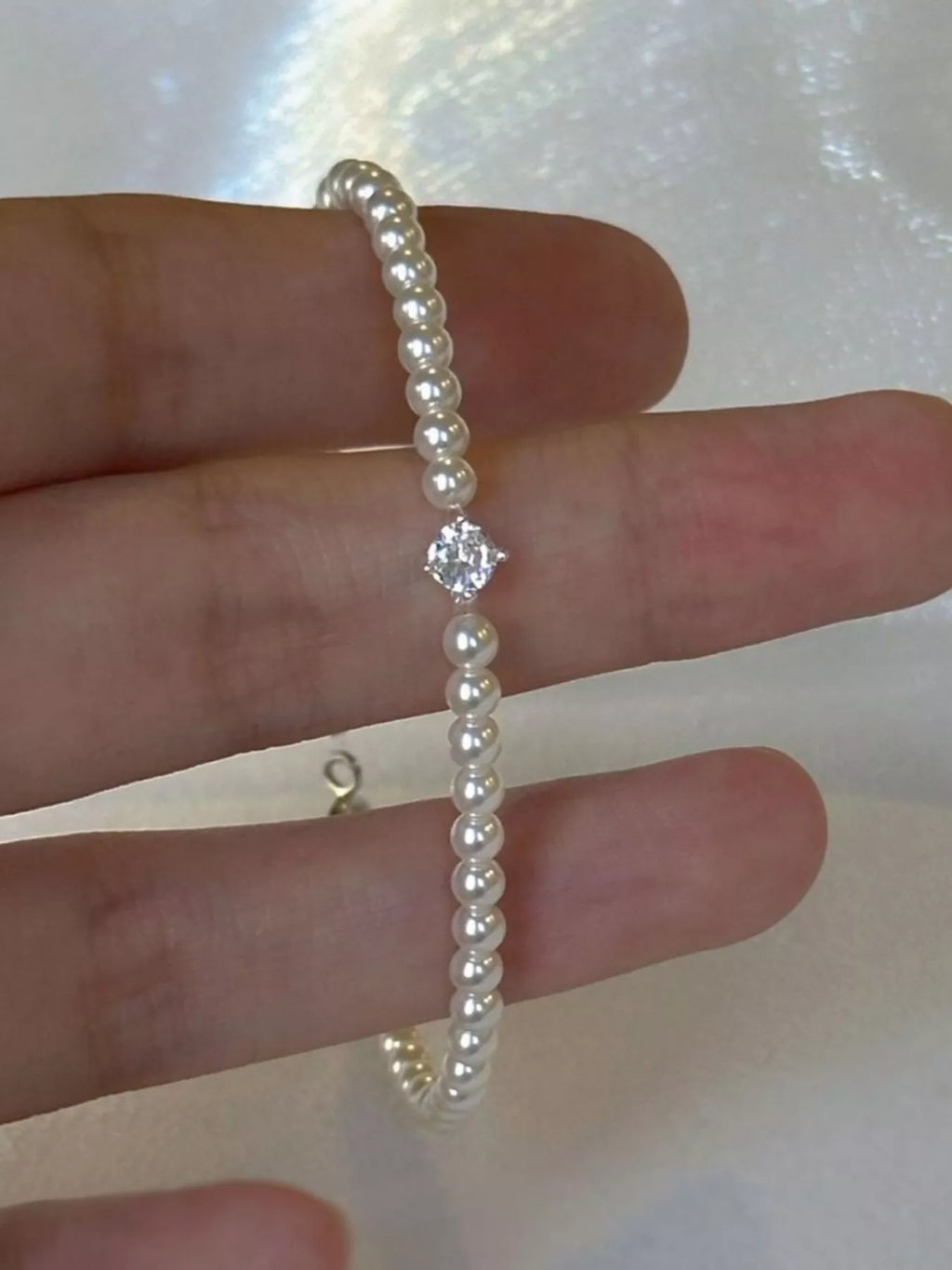 Adjustable Pearl Bracelet