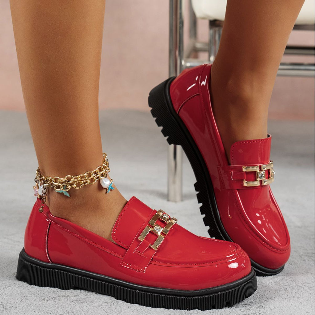 Buckle Decor Chunky Loafers