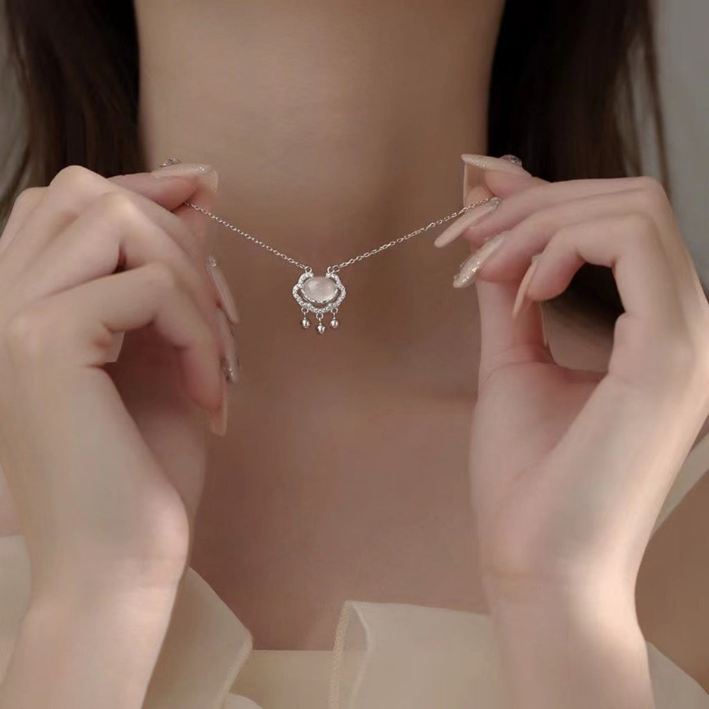 Auspicious Lock Pendant Necklace