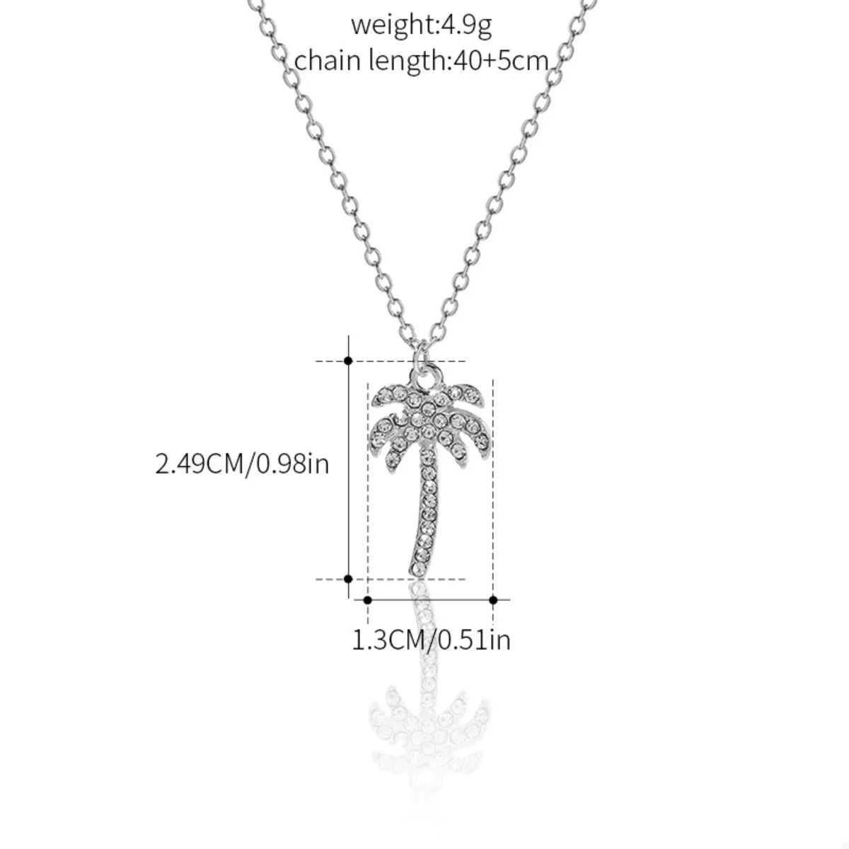 Palm Tree Pendant Necklace