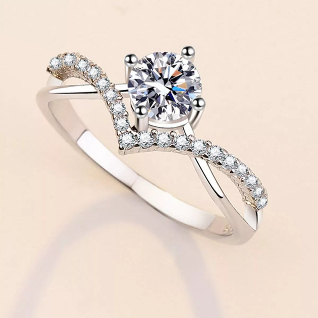 Moissanite 925 Sterling Silver Ring