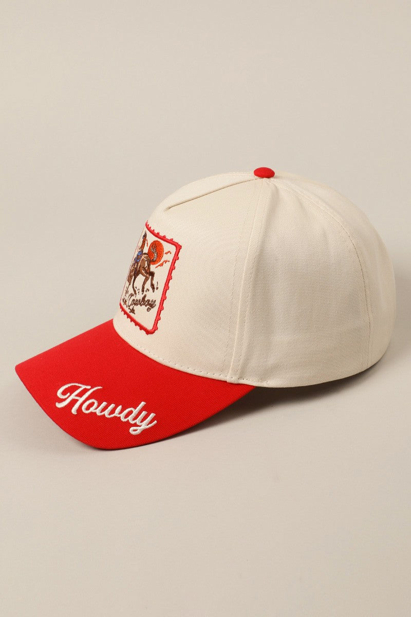 Howdy Cowboy Embroidered Hat