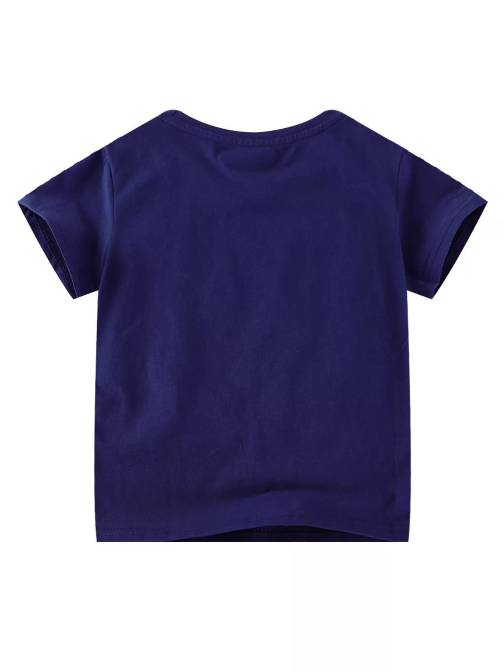 Children's Puppy Patch Round Neck T-Shirt