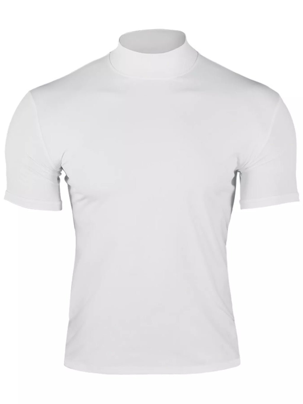 Men's Full Size Short Sleeve Turtleneck T-Shirt Plus Size