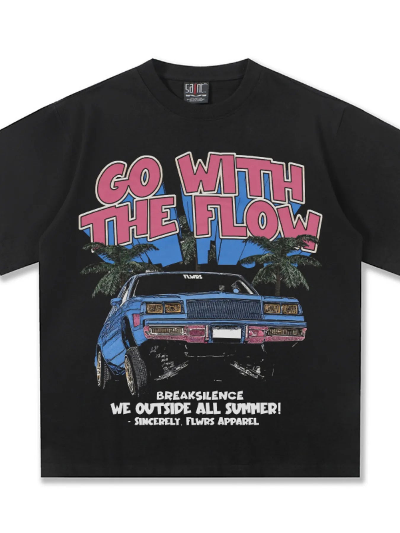 Men's Vintage Washed Graphic Oversized T-Shirt
