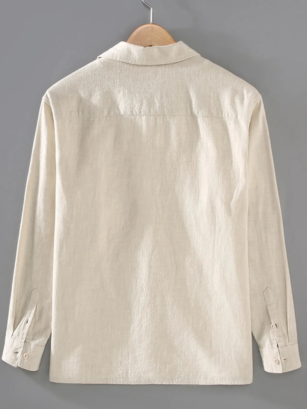Men's Plus Size Button Up Long Sleeve Shirt