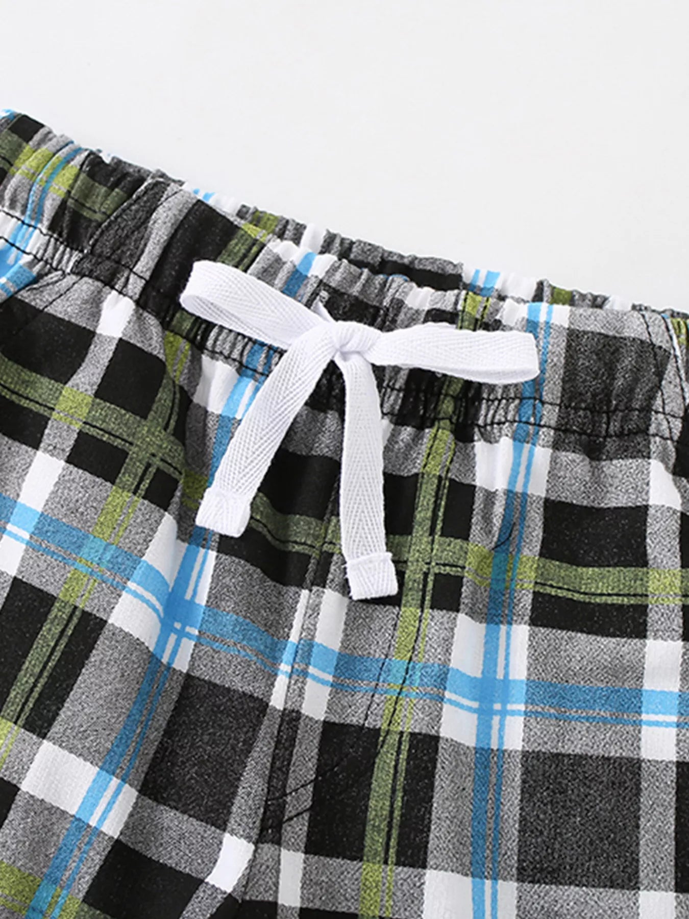 Children's Surf Rider Graphic Tee & Plaid Shorts Set