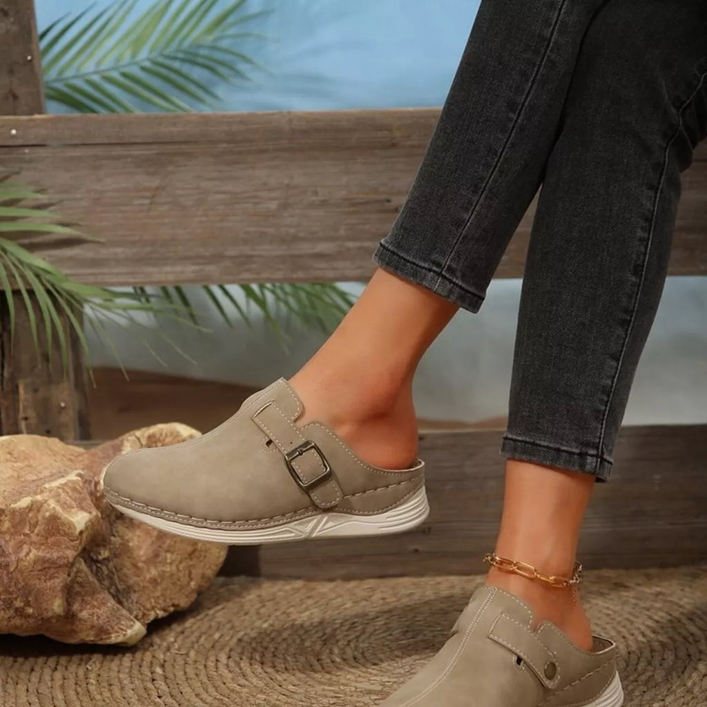 Buckle Accent Slip-Ons