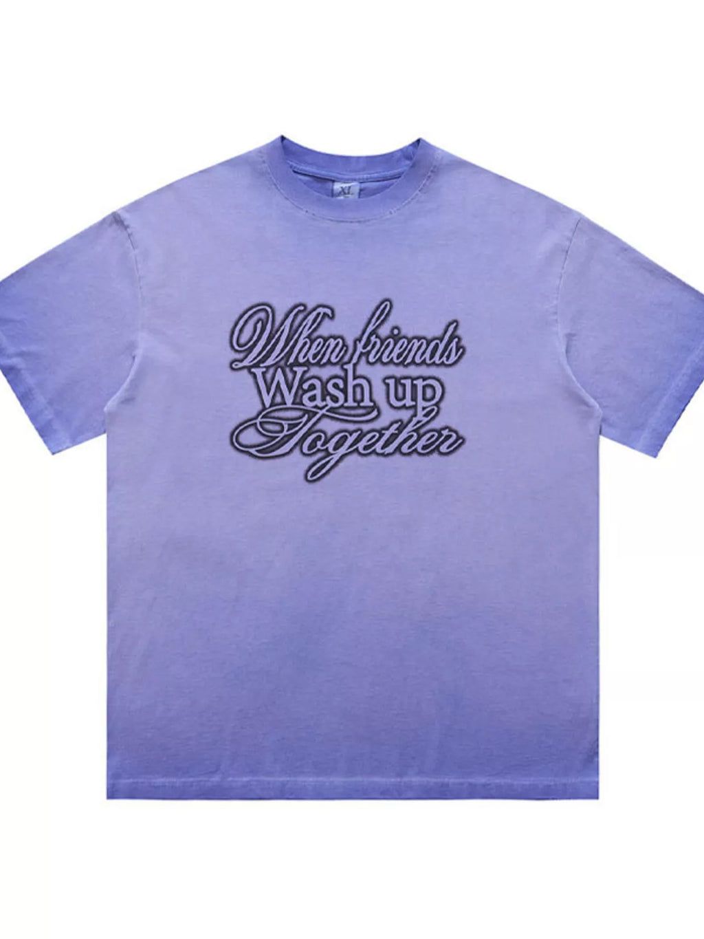 Men's Vintage Wash Letter Graphic Short Sleeve T-Shirt