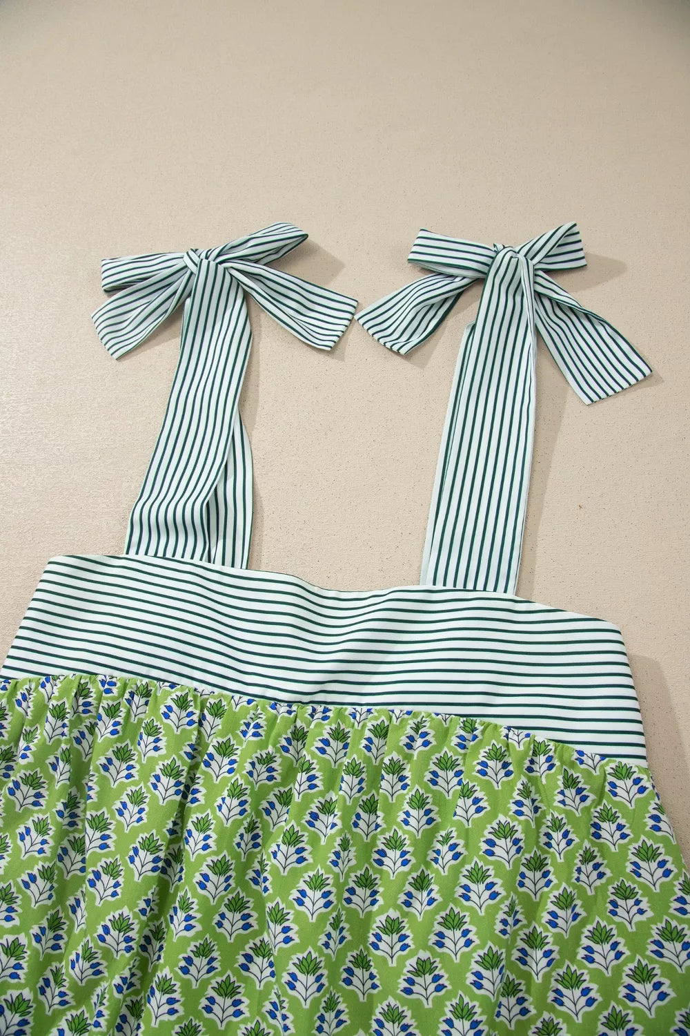 Tie-Strap Floral Print Tank