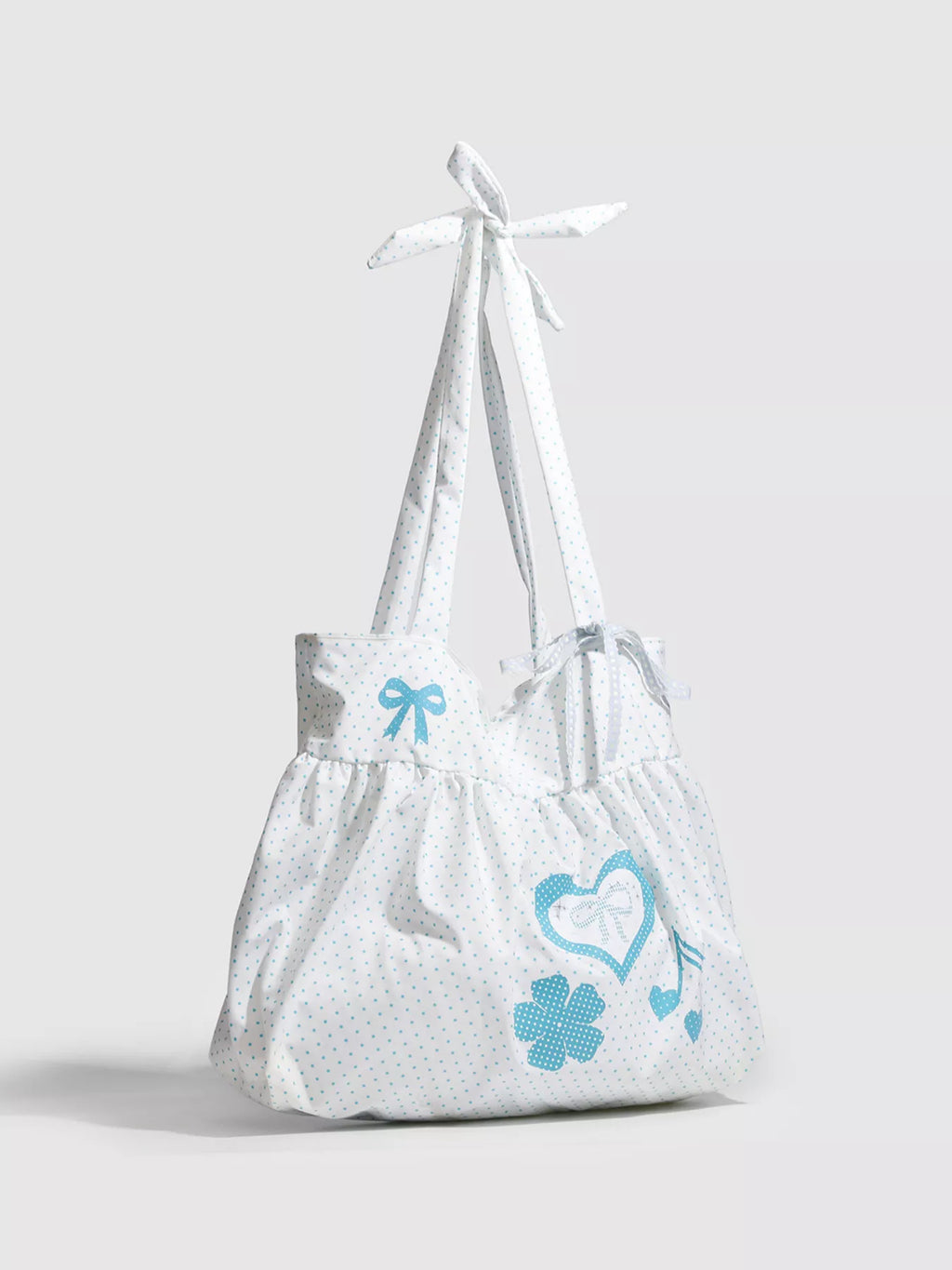 Polka Dot Heart Shoulder Bag