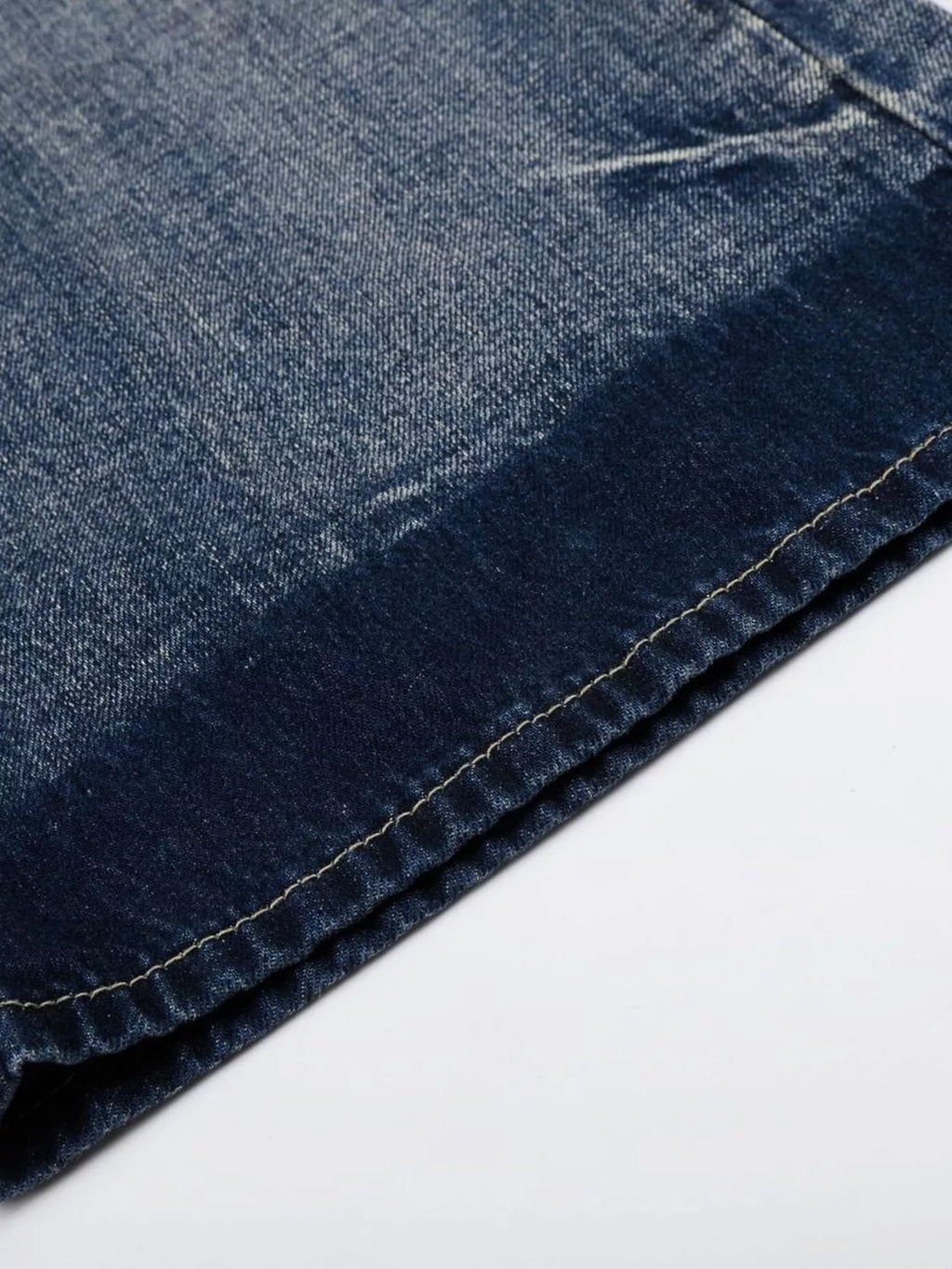 Men's Full Size Distressed Wide-Leg Bootcut Jeans Plus Size