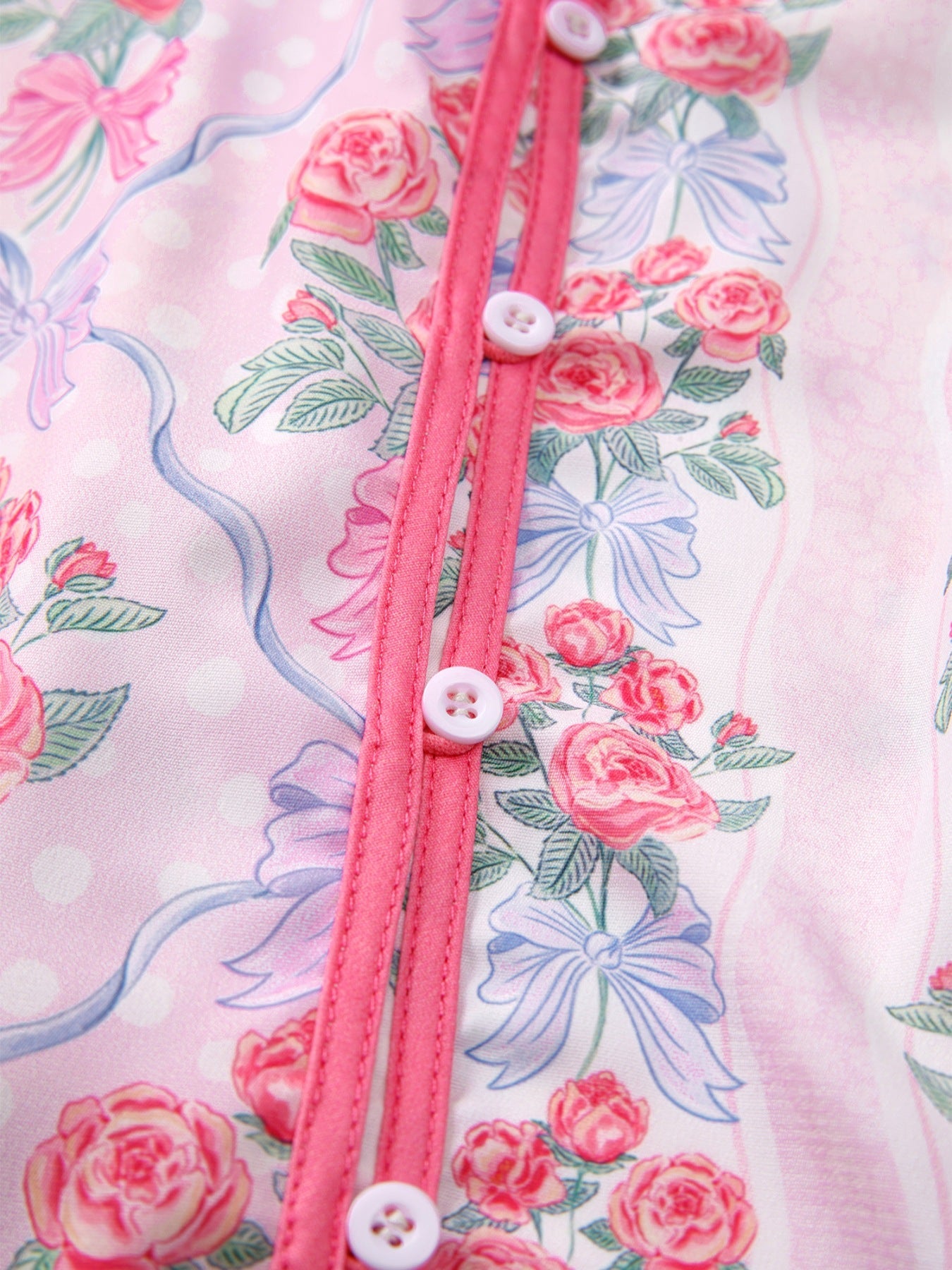 Floral Collared Ruffled Half Sleeve Shirt