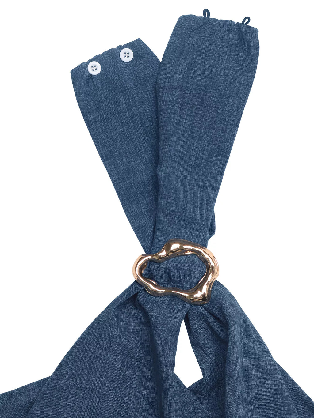 Halter Neck Top and Wide-Leg Pants Set