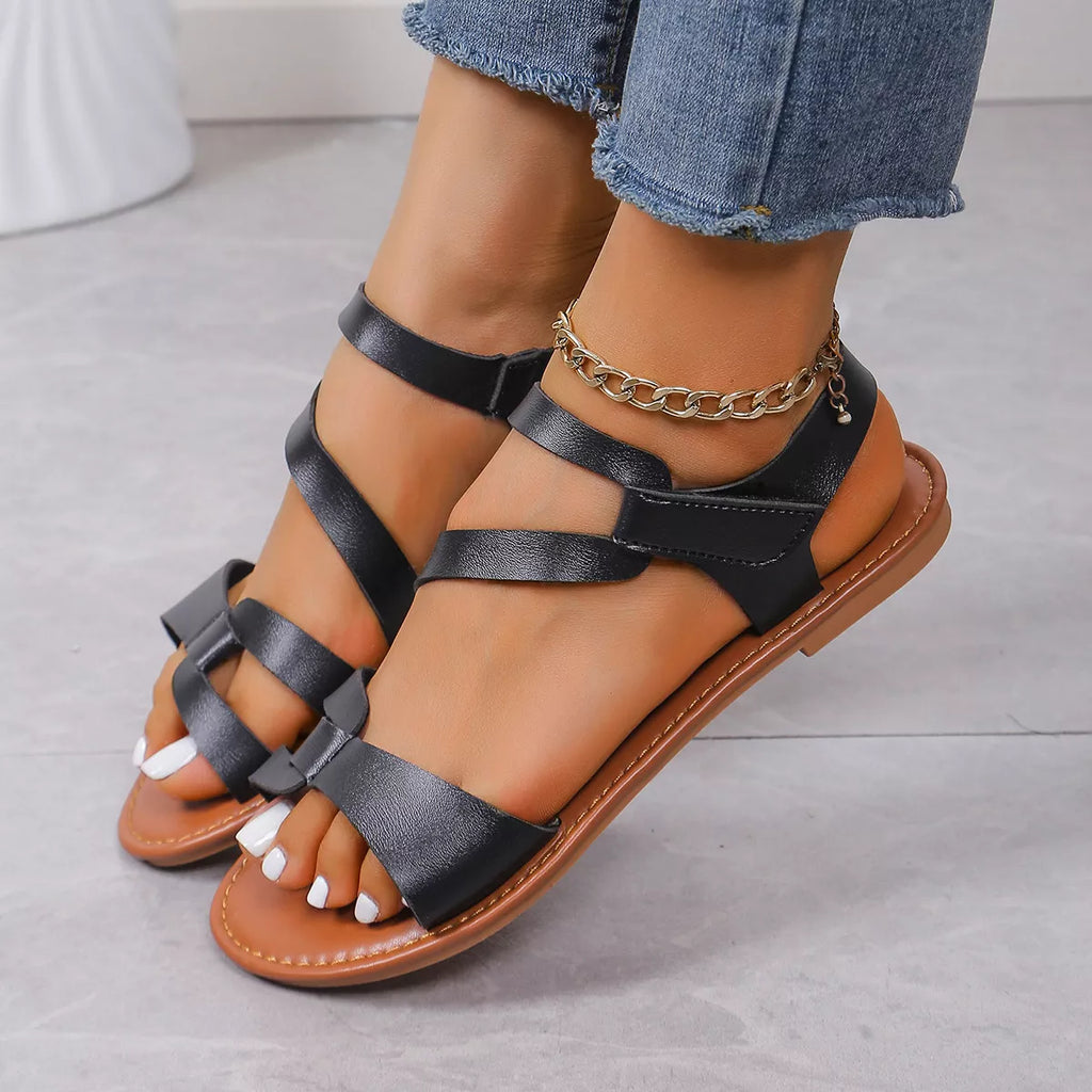 Open Toe Flats Sandals