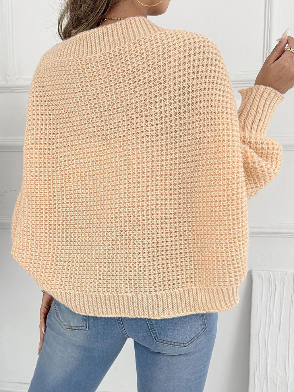 Open Front Batwing Sleeve Cardigan