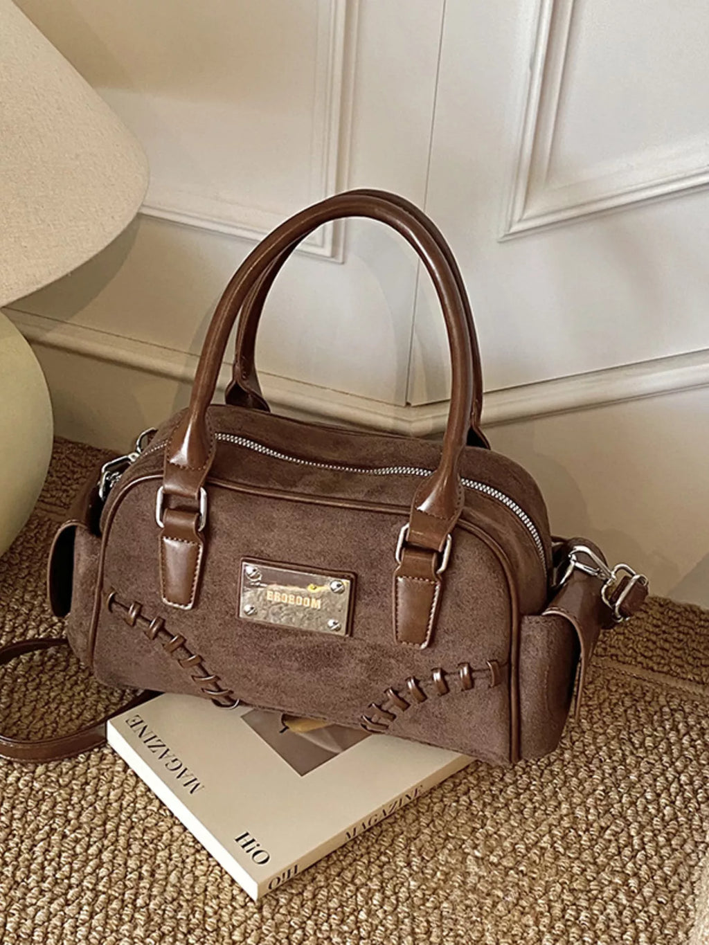 Vintage Top Handle Crossbody Bag
