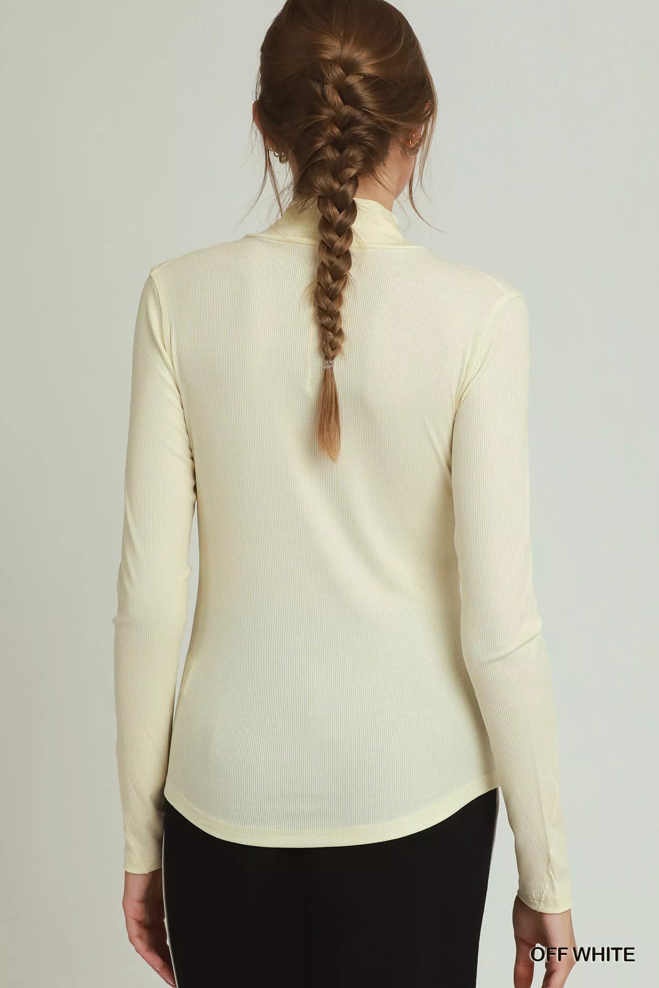 Umgee Long Sleeve Mock Neck Top