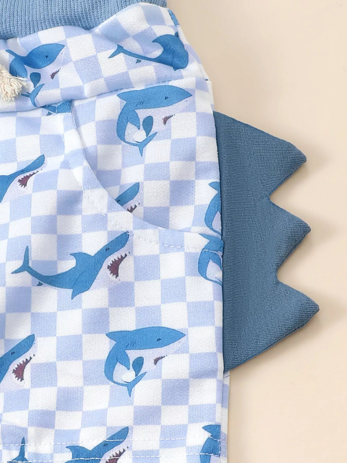 Children‘s Shark Hoodie & Shorts Set