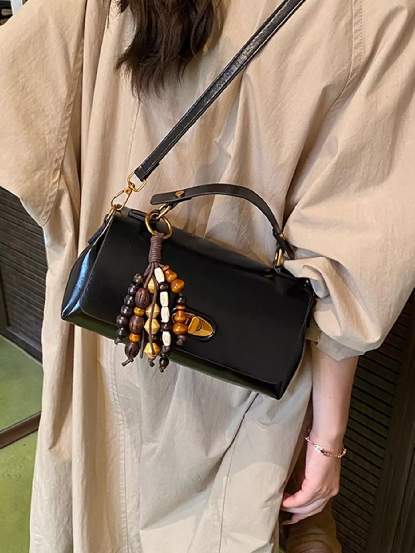 Flap Leather Shoulder Bag