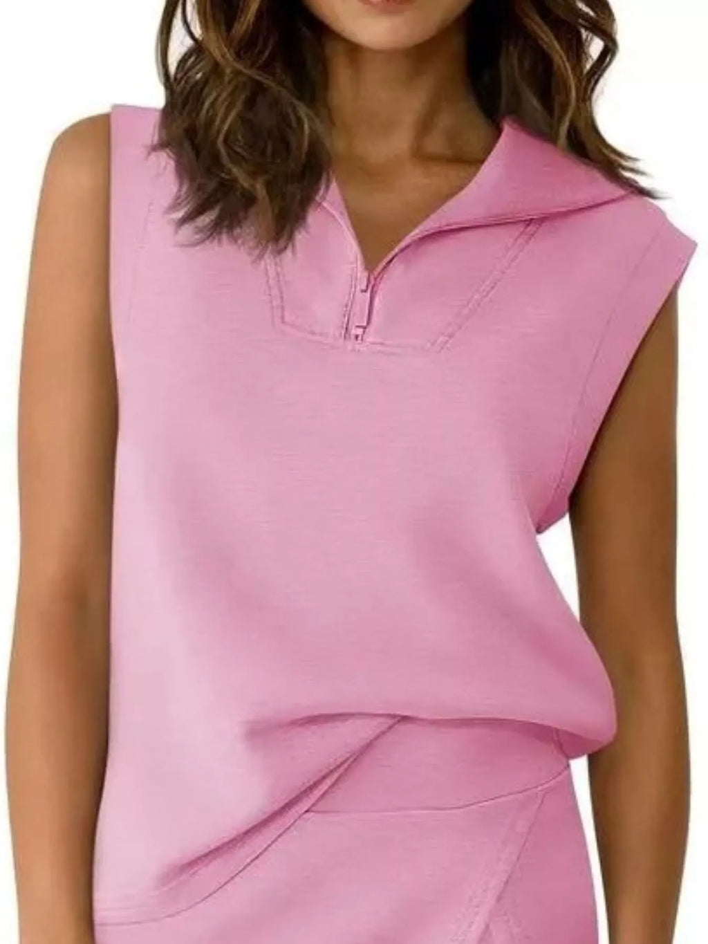 Quarter Zip Top and Skort Set