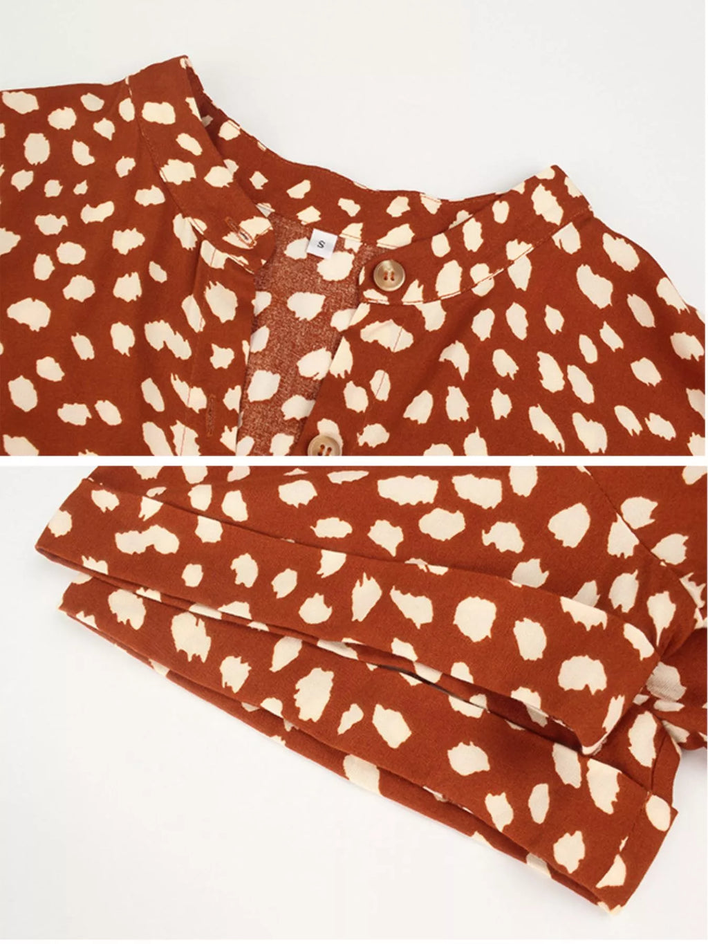 Animal Print Short Sleeve Dress