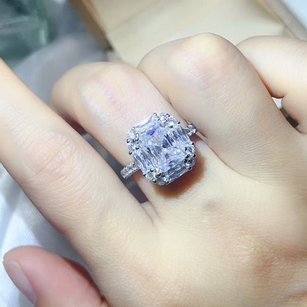 3 Carat Moissanite 925 Sterling Silver Ring