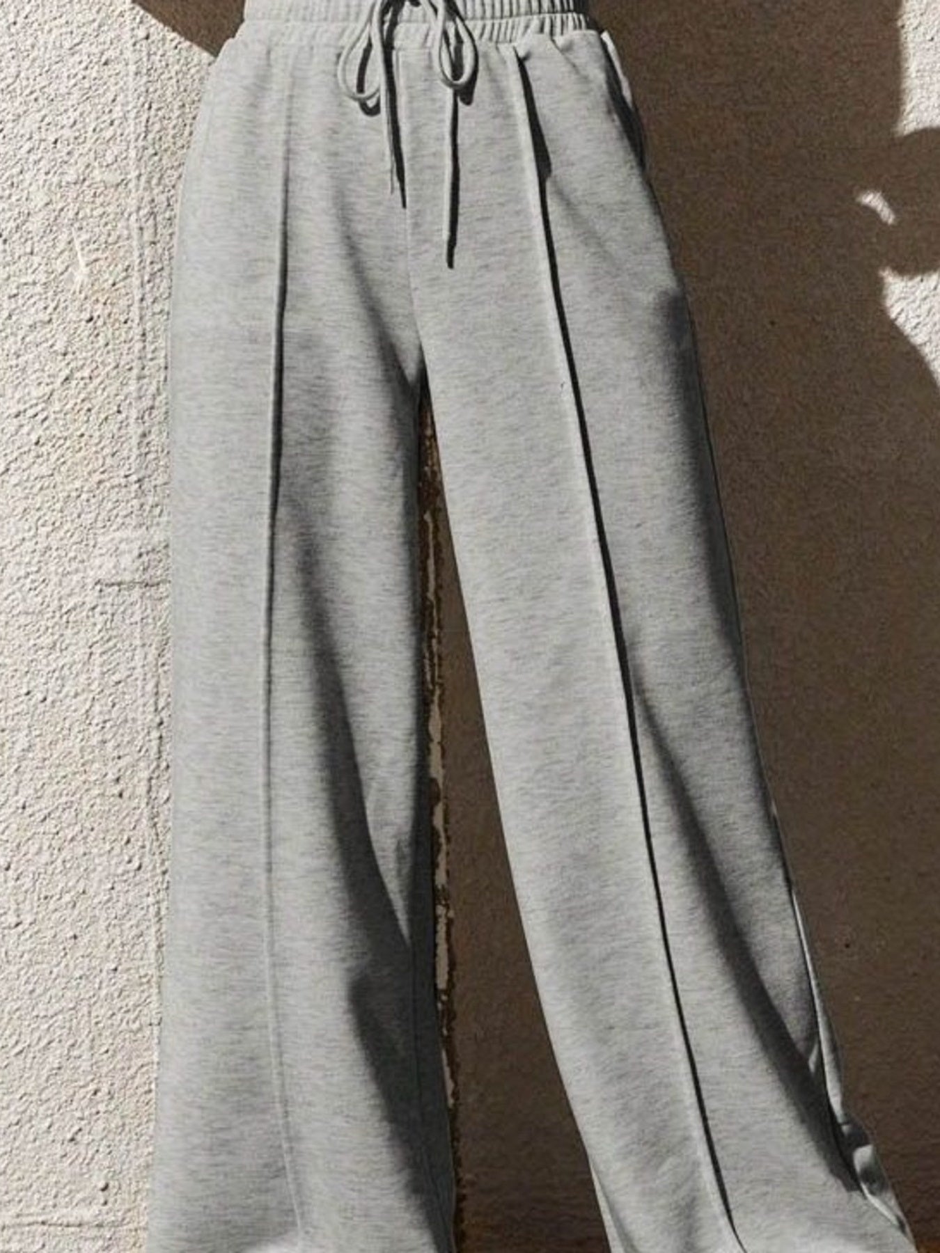 Wide Leg Drawstring Waist Pants