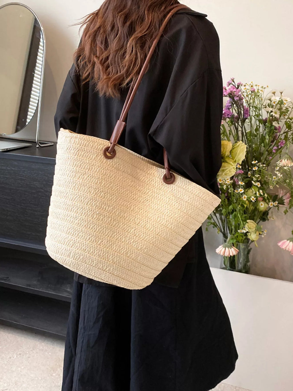 Straw Woven Shoulder Bag