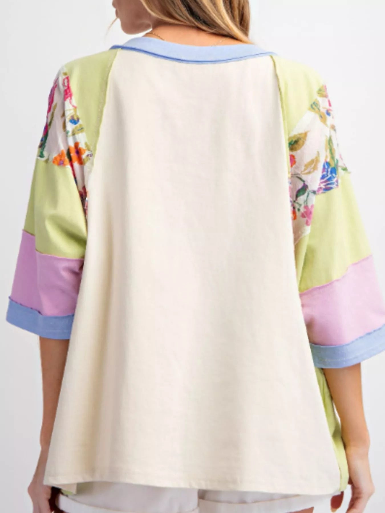 Striped Floral Long Sleeve T-Shirt