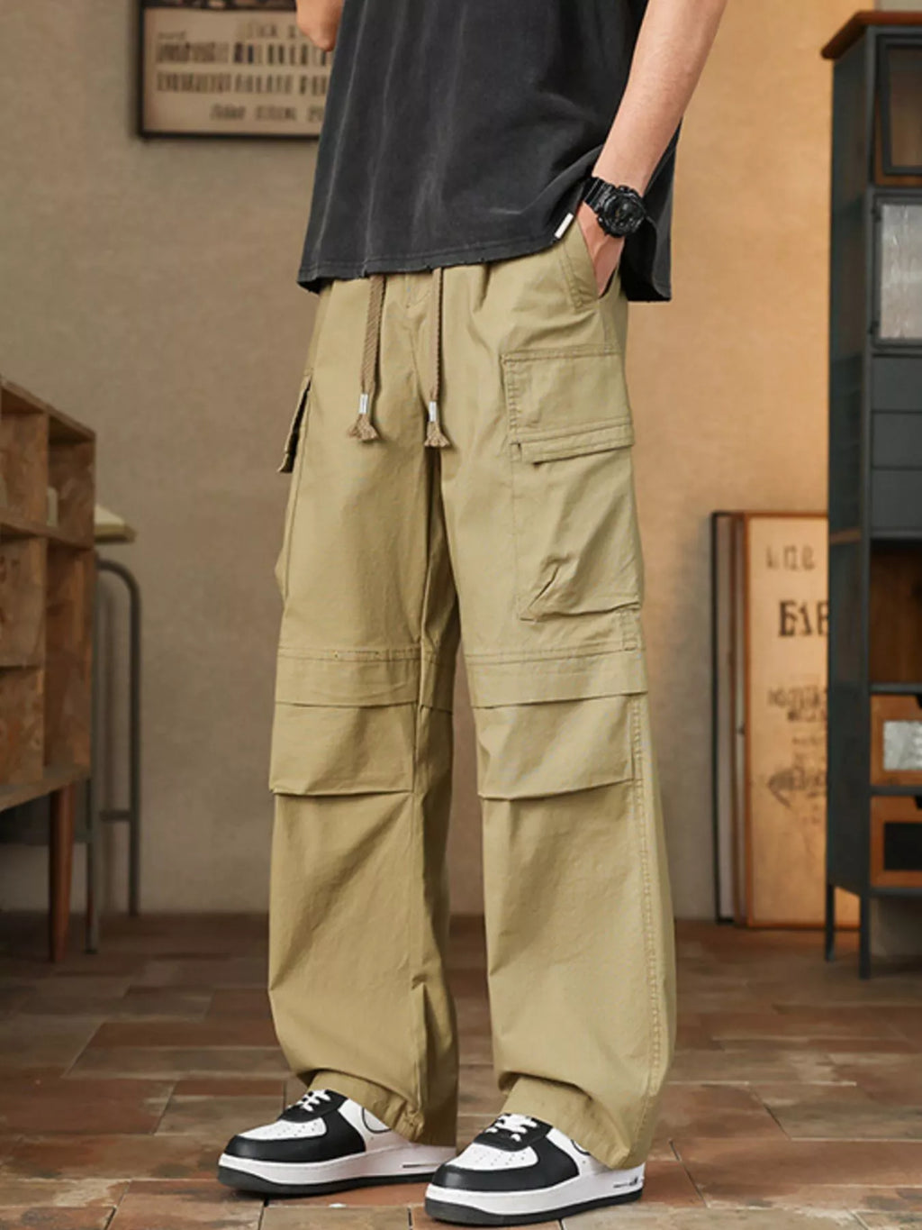Men's Plus Size Relaxed Fit Cargo Pants