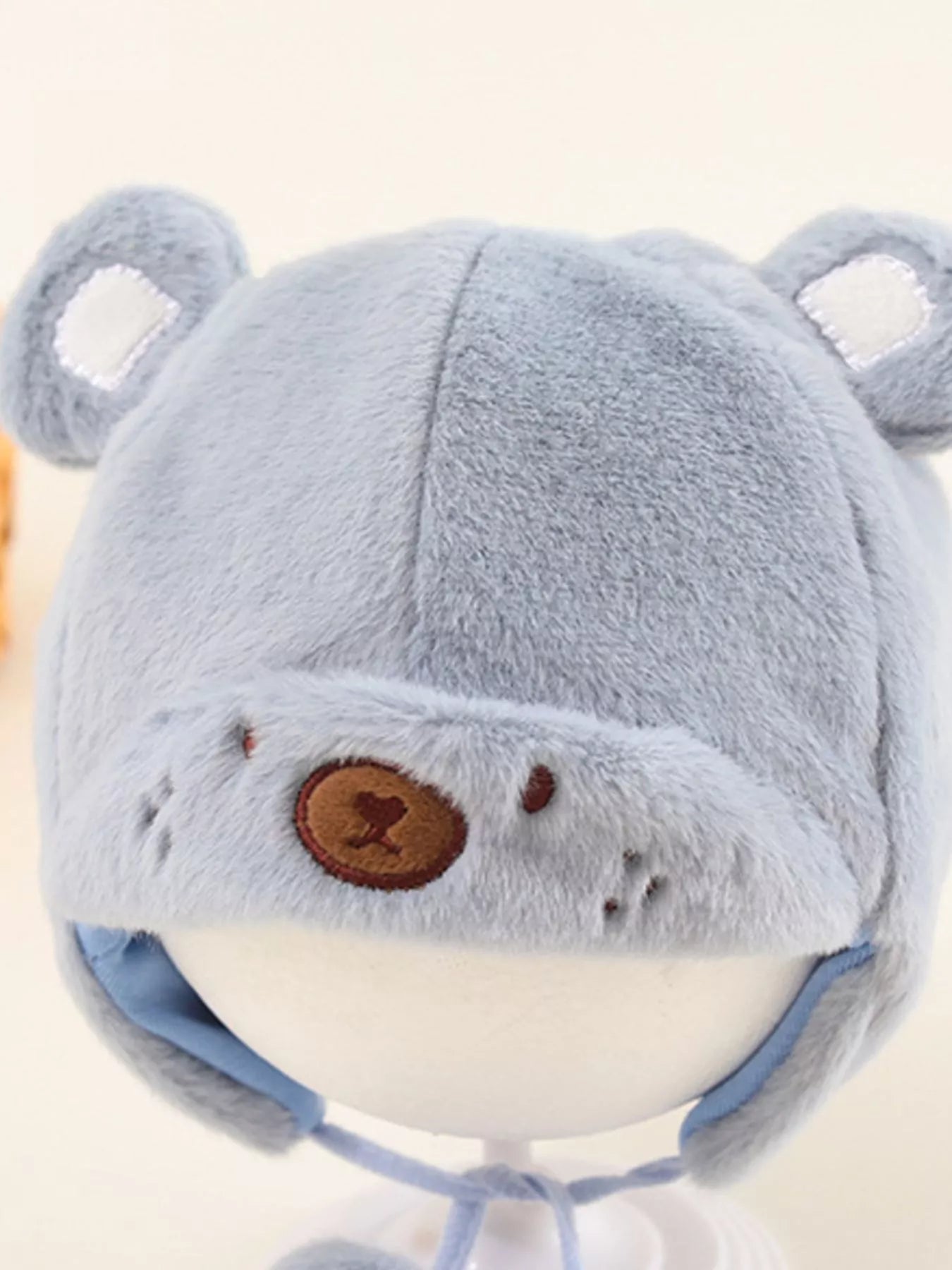 Children's Cute Bear Ear Plush Hat