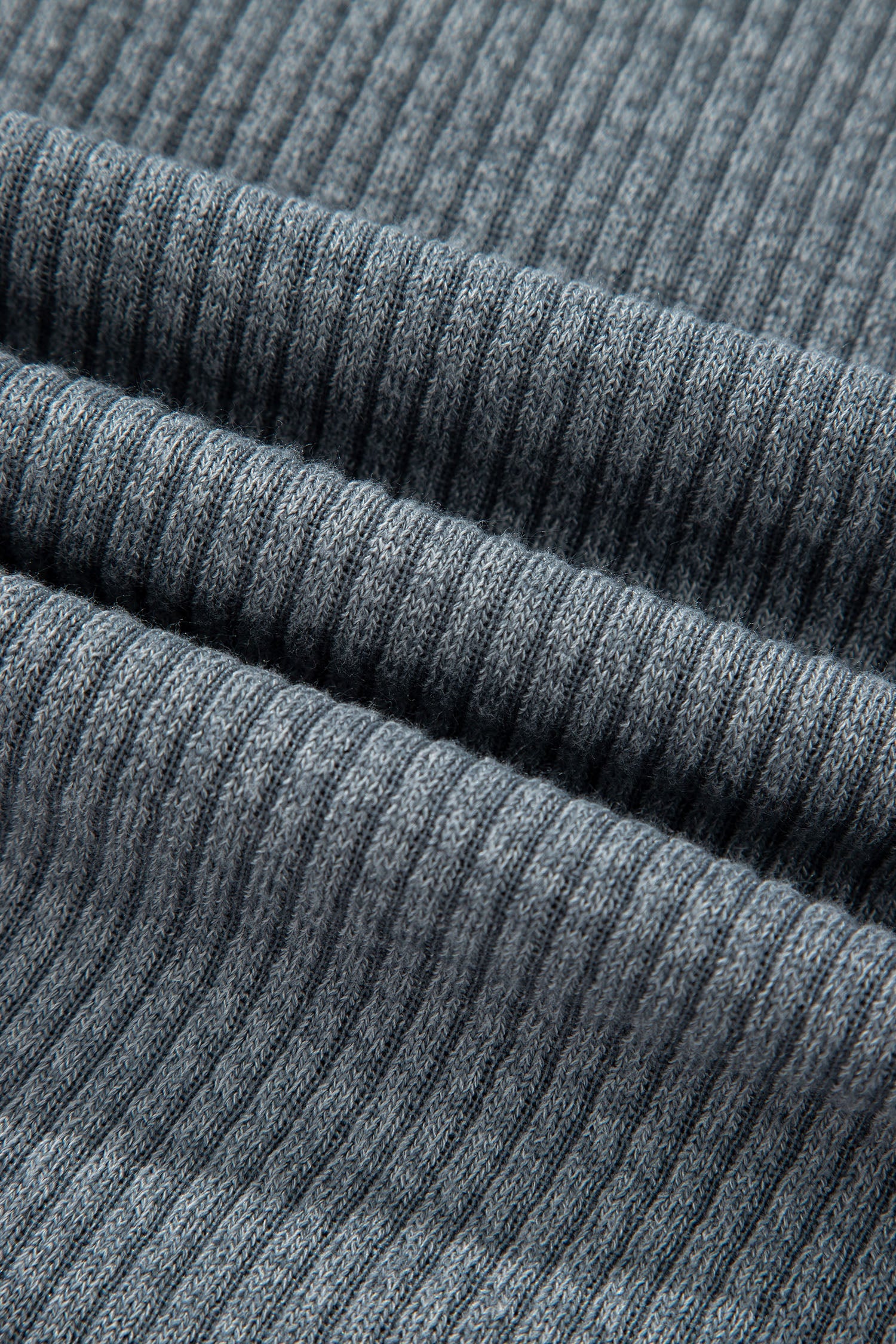 Ribbed Knit Flap Pocket Button-Up Shacket