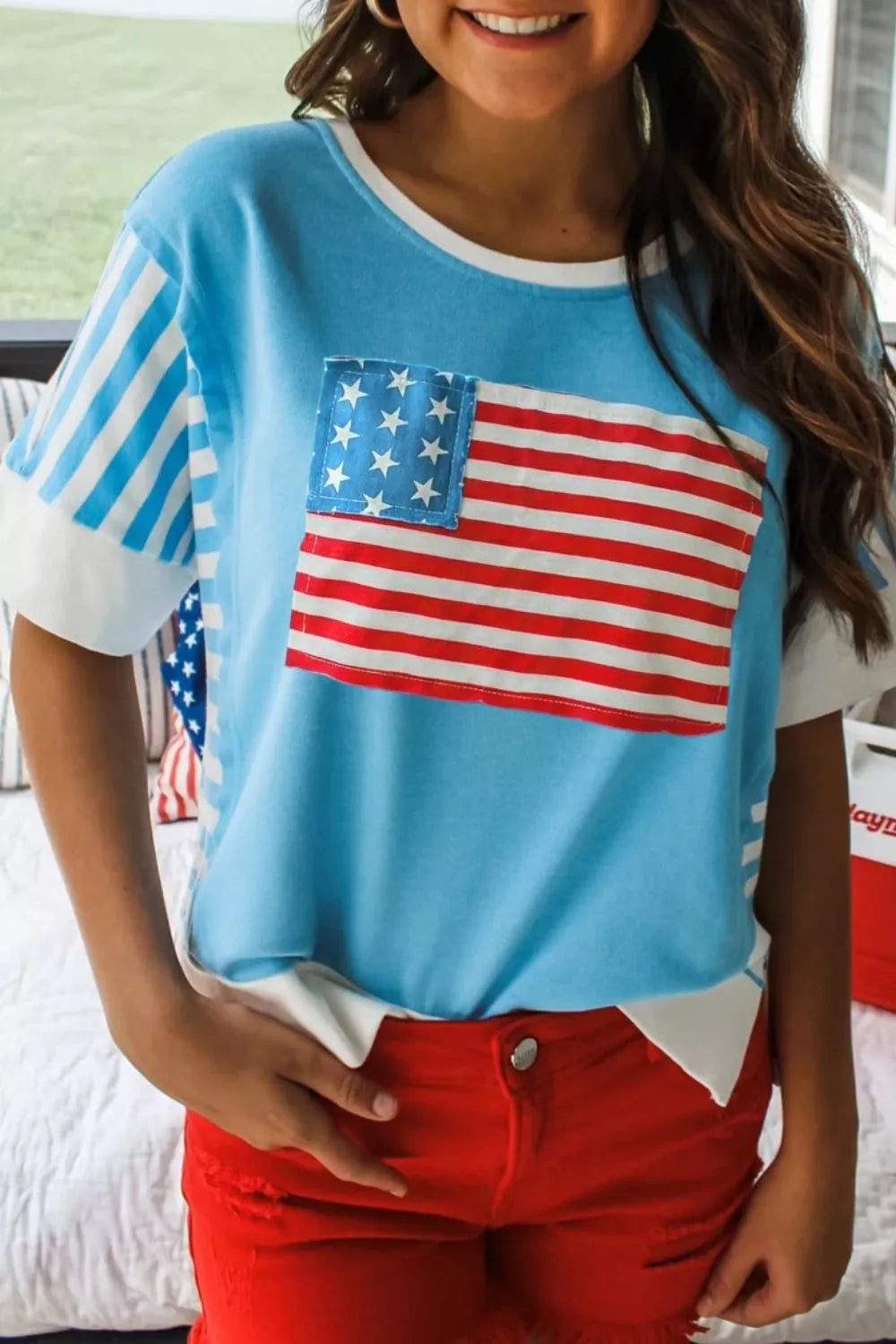 American Flag Relaxed Fit T-Shirt