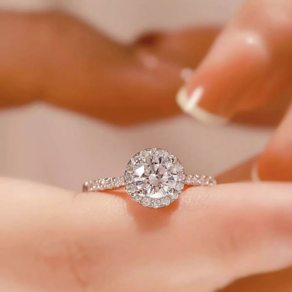 2 Carat Moissanite 925 Sterling Silver Ring