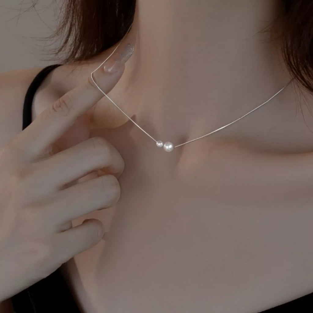 925 Sterling Silver Pearl Necklace