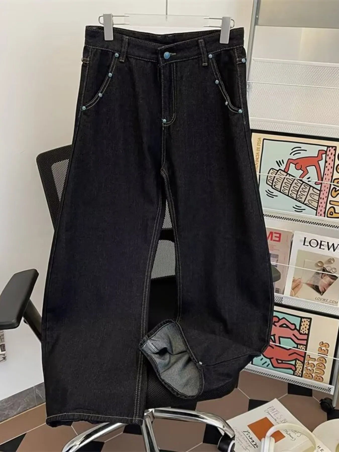 Men's Wide Leg Jeans