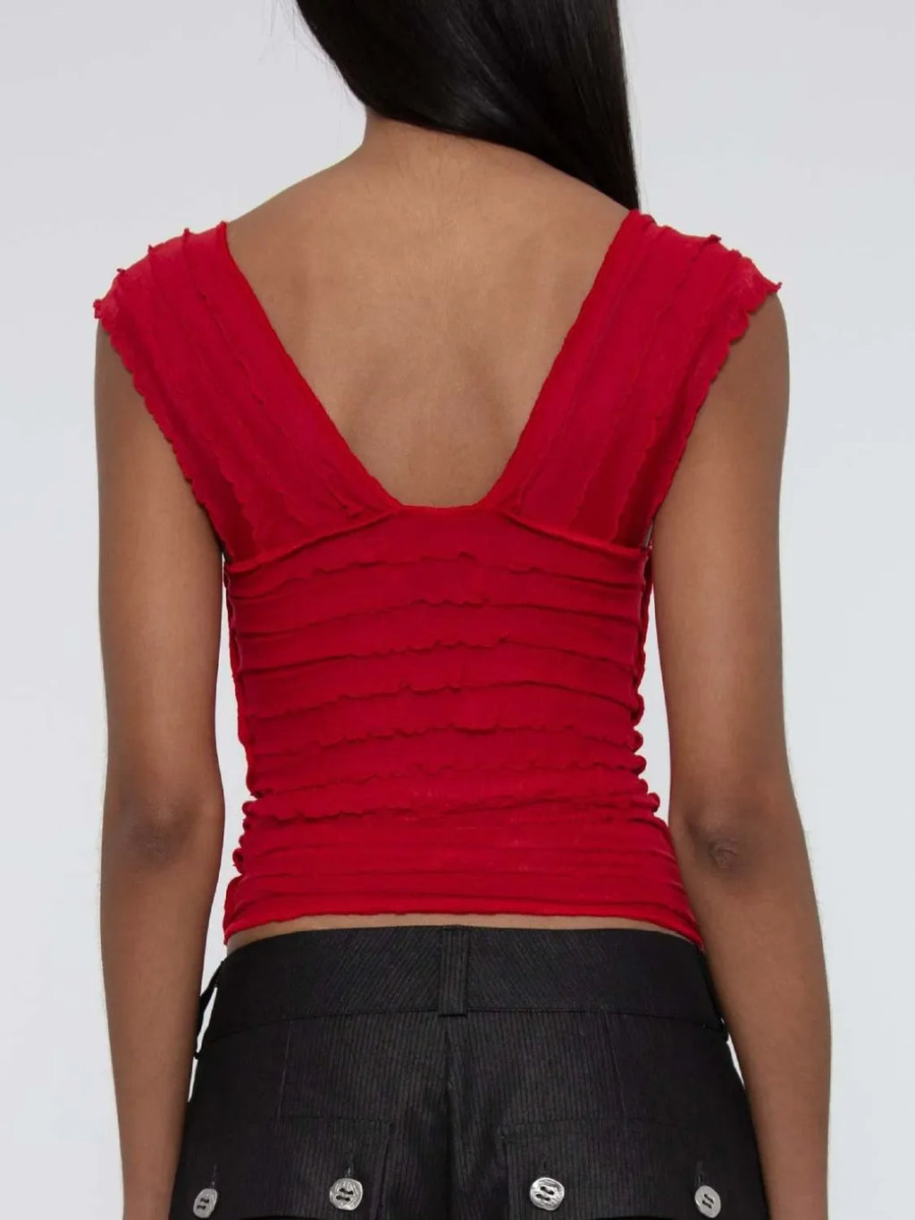 Ruched Solid Tank