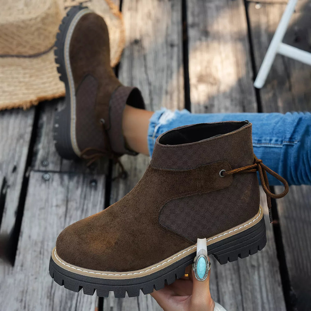 Block Heel Ankle Boots