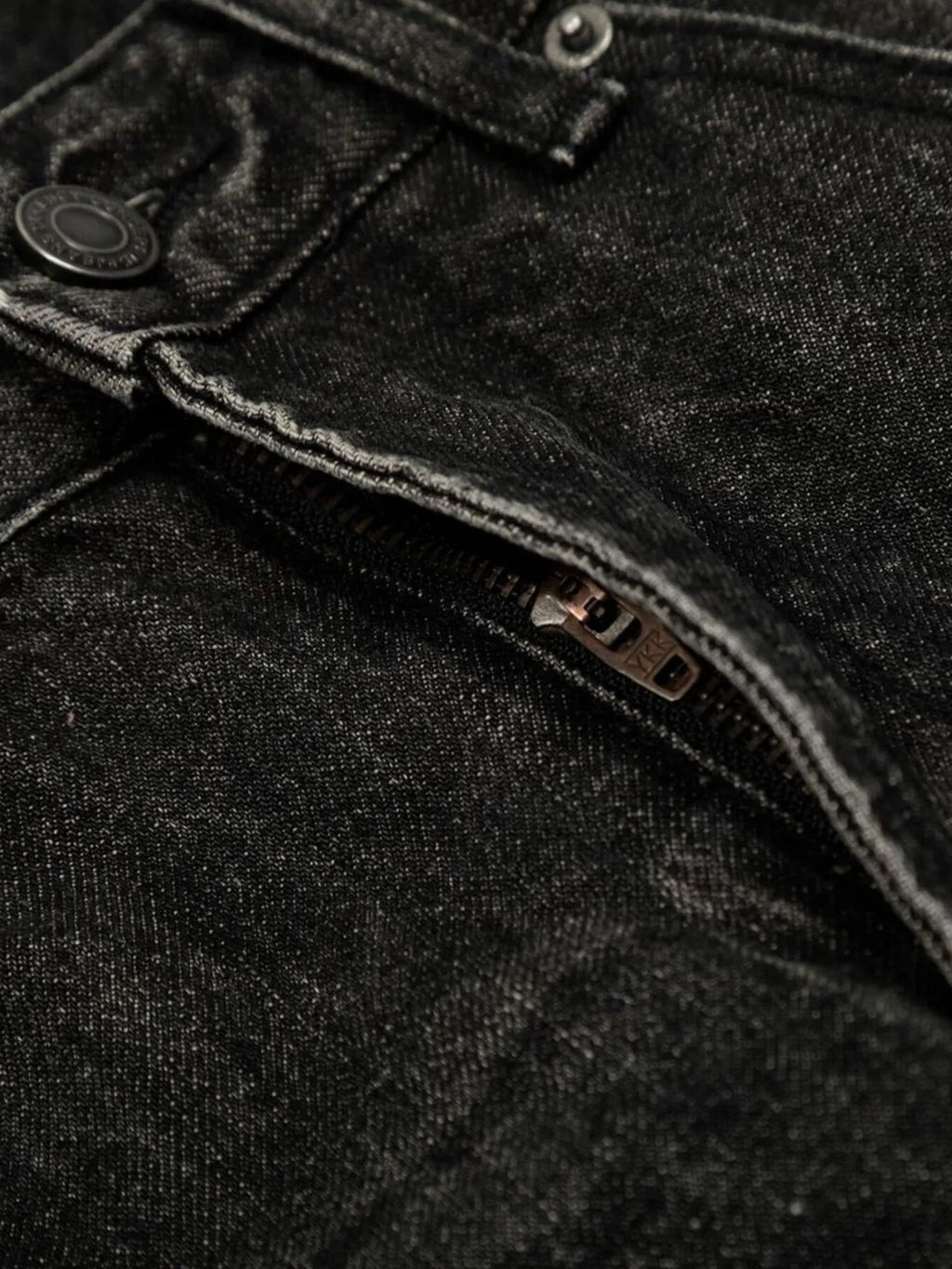 Men's Distressed Washed Straight Jeans