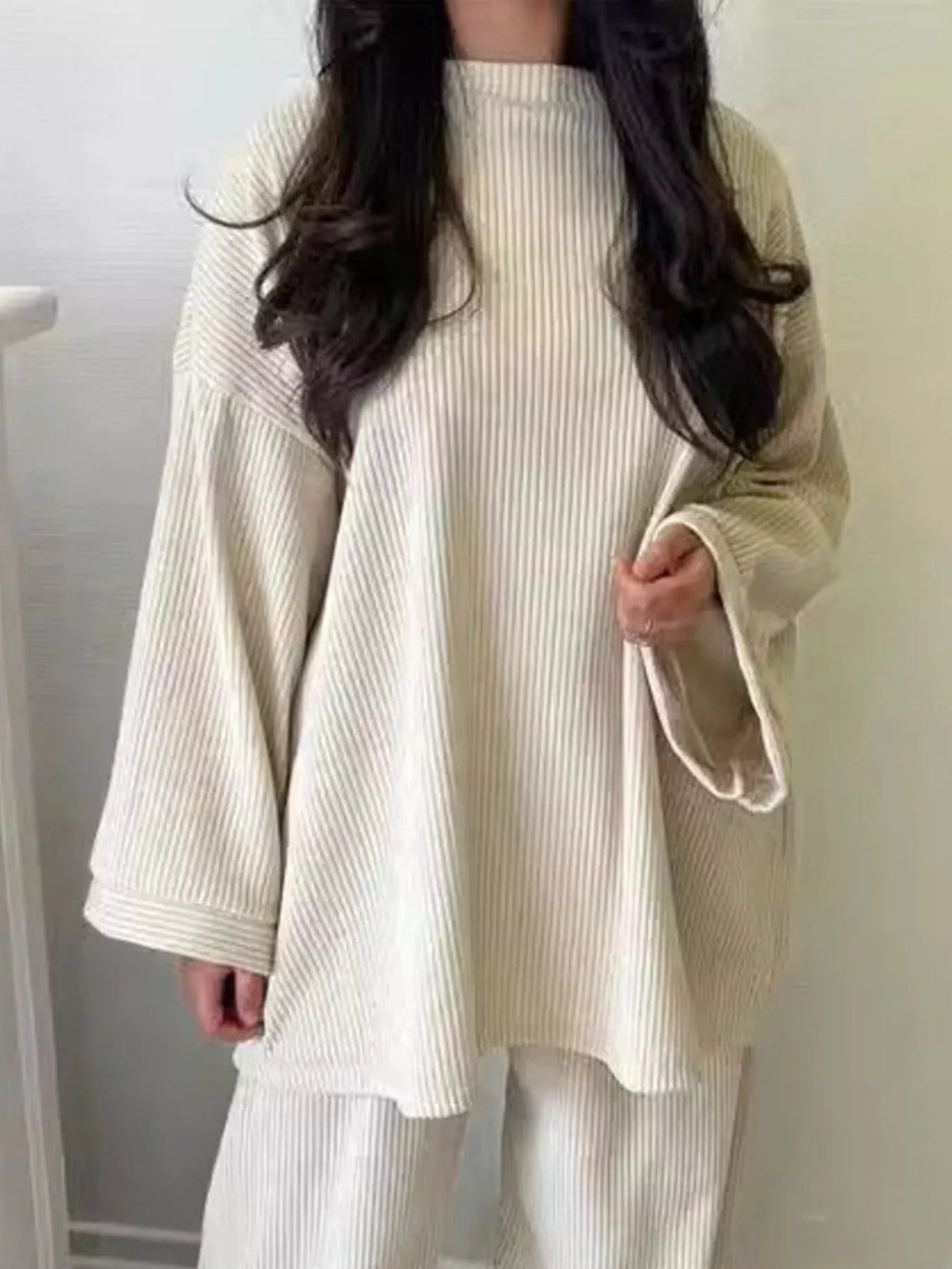 Relaxed Fit Corduroy Top and Pants Set