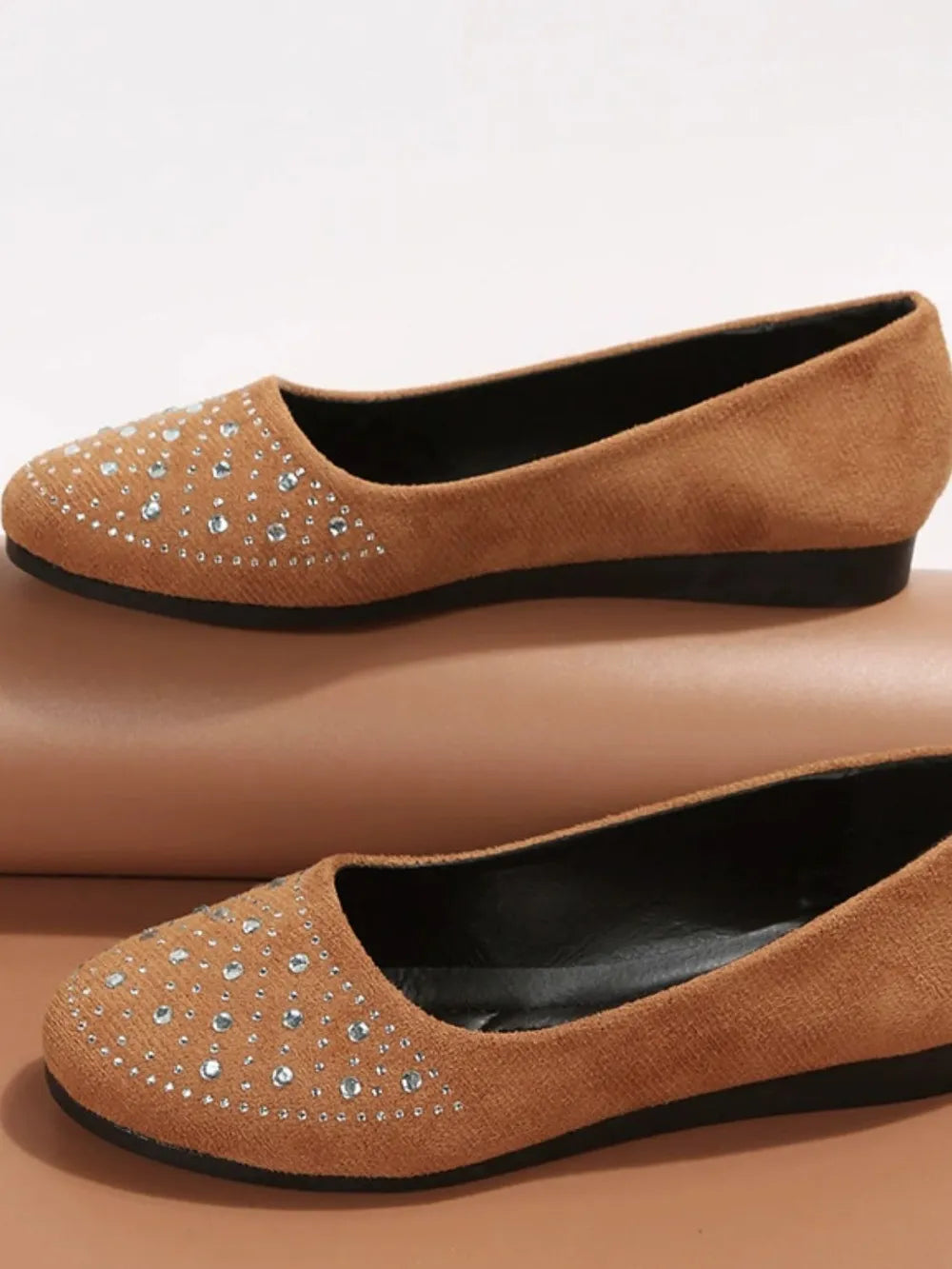 Rhinestone Flat Slip-Ons