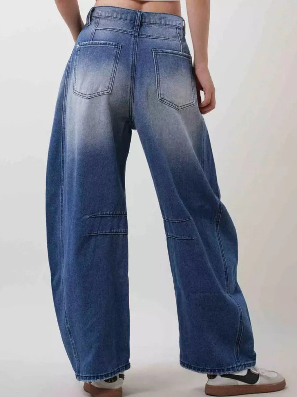 Distressed Wide Leg Jeans