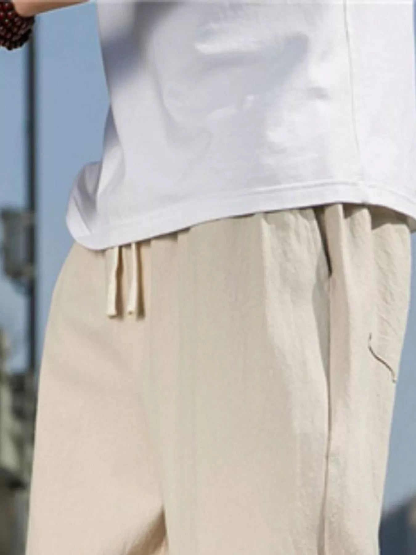 Men's Plus Size Loose Fit Drawstring Casual Pants