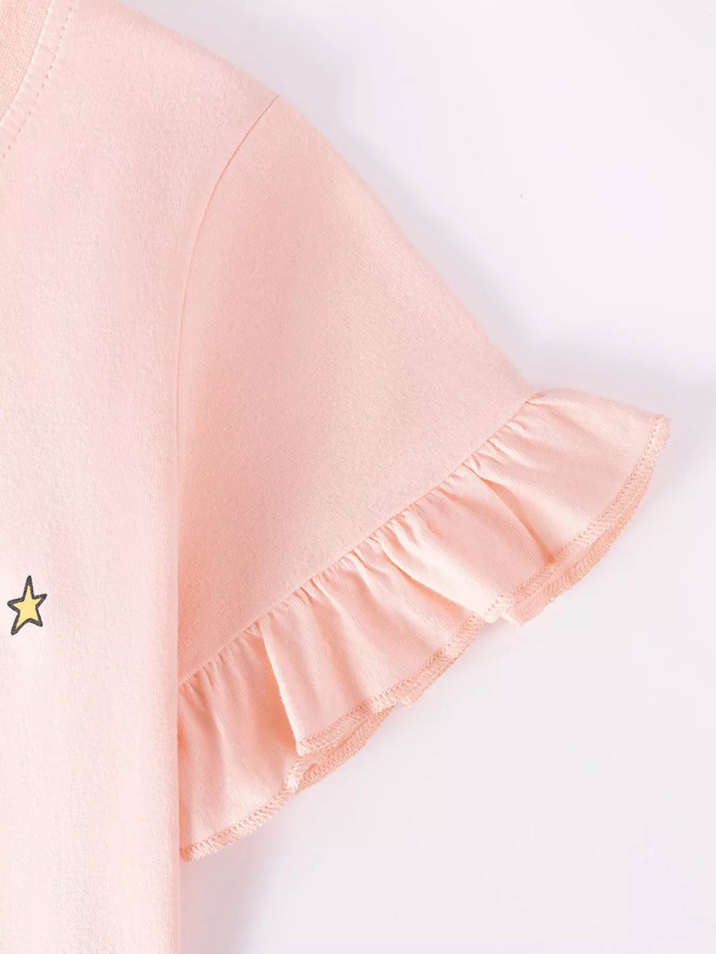 Children's Cat Round Neck Tee and Shorts Set