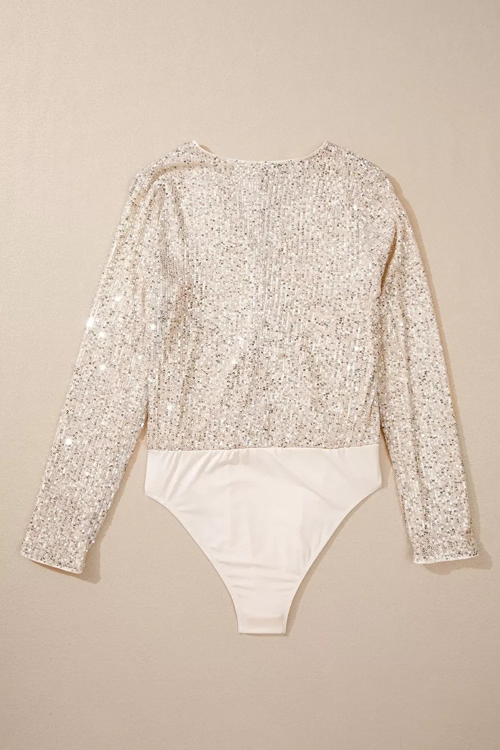 Sparkling Sequin Long Sleeve Bodysuit